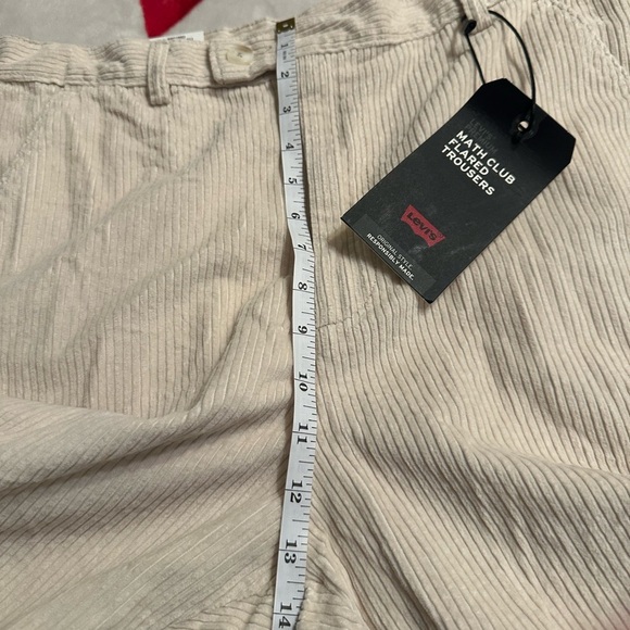 NWT Levi's Math Club High Rise Corduroy Flare Pants in Cream - Picture 9 of 15